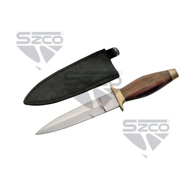 6" BOOT KNIFE WOOD HANDLE - 202800