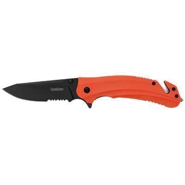 KERSHAW BARRICADE SRTD 3.5" ORG/BLK