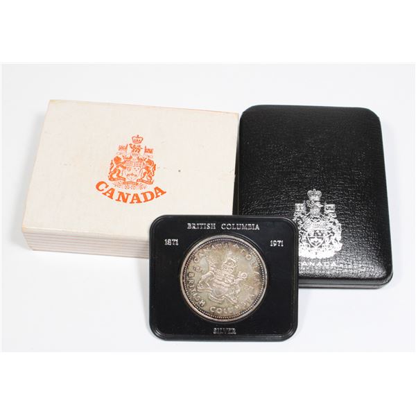 54 1971 Canada Silver Dollar British Columbia