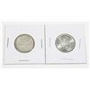 Image 1 : #76 1964 1966 Canadian Silver Quarter Lot of 2