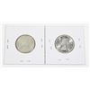 Image 2 : #76 1964 1966 Canadian Silver Quarter Lot of 2