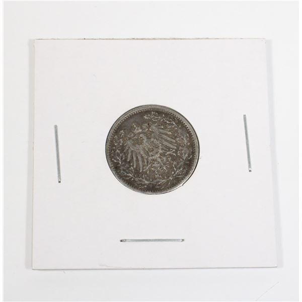 93 1919 Germany 1/2 Mark Silver Coin