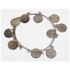 Image 1 : #98 King Edward VII Coins Silver Bracelet 17 Grams