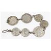 Image 2 : #100 WW2 Netherlands Silver Coin Bracelet 17 Grams