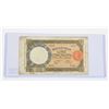 Image 1 : #110 WW2 Italy 1939 50 Lire Banknote Paper Money