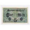 Image 2 : #126 WW1 Imperial German 5 Mark Banknote Bill
