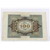 Image 2 : #131 Weimar German 1920 100 Mark Banknote Bill