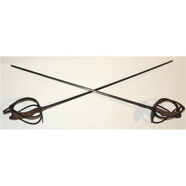 142 Pair of 1800's German WKC Fencing Swords