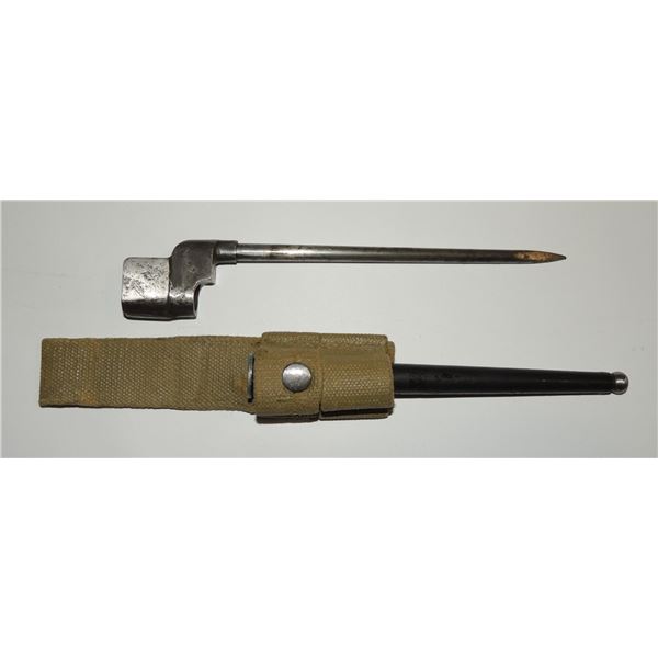 #149 WW2 Canadian Enfield No4 MKII Bayonet w/Frog