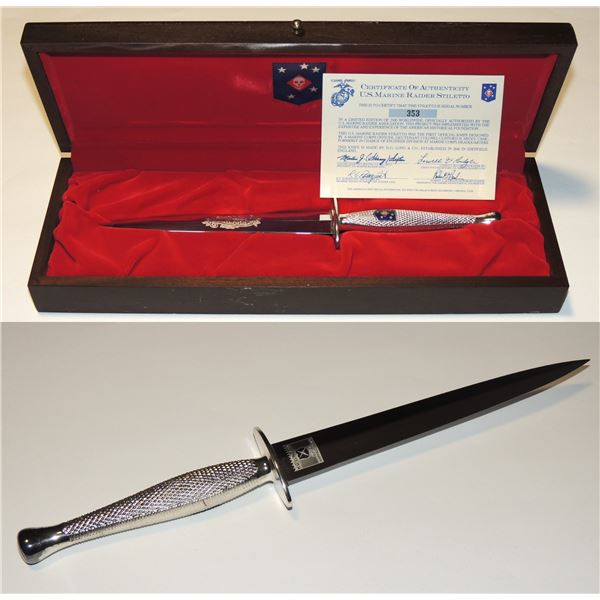 #190 U.S. Marine Raider Stiletto Boxed 1 of 2500