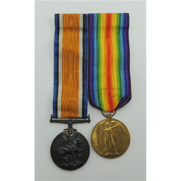 #196 WW1 Medal Pair Canadian Forestry Corps