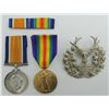 Image 1 : #208 WW1 British Medal Pair Gordon Highlanders
