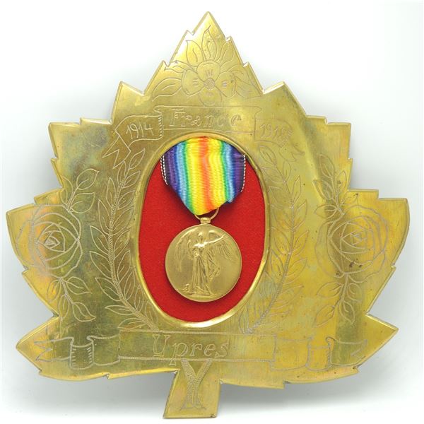#209 WW1 British Victory Medal Canada Trench Art