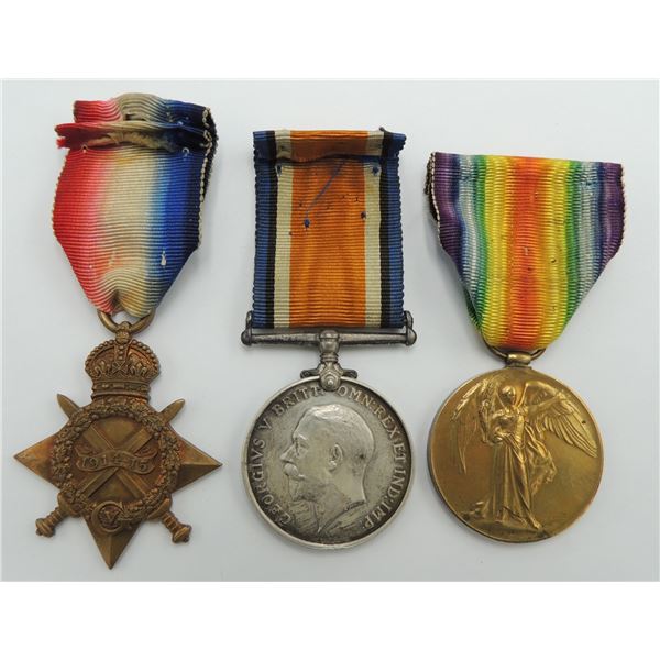 #211 WW1 Medal Trio 1914-1915 Star Highlanders