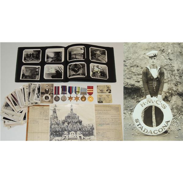 #217 WW2 Royal Canadian Navy Photo CD Medal Group