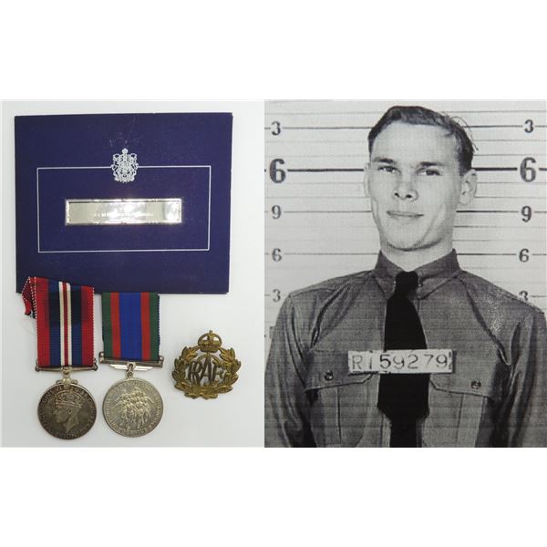 #218 WW2 RCAF Birks Memorial Bar Medal Group