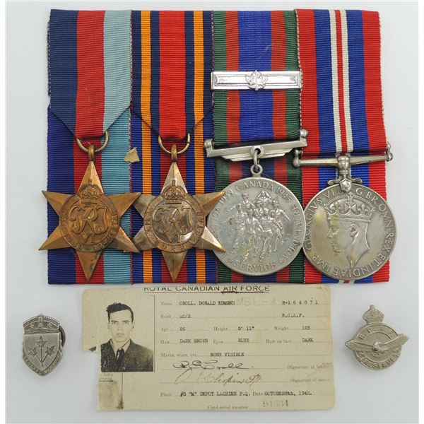 #219 WW2 CVSM War Medal Group 436 Squadron RCAF