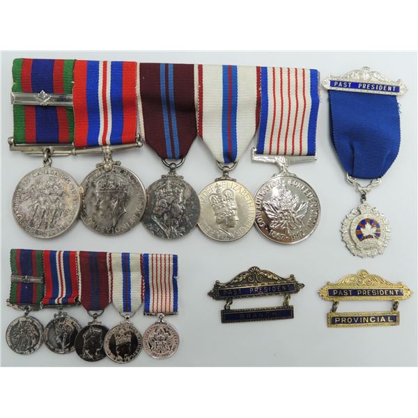 #220 WW2 Canada Medal Group + Miniatures 1977 1992
