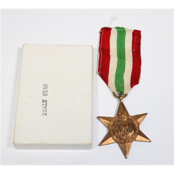 #223 WW2 Canadian British Italy Star in Box