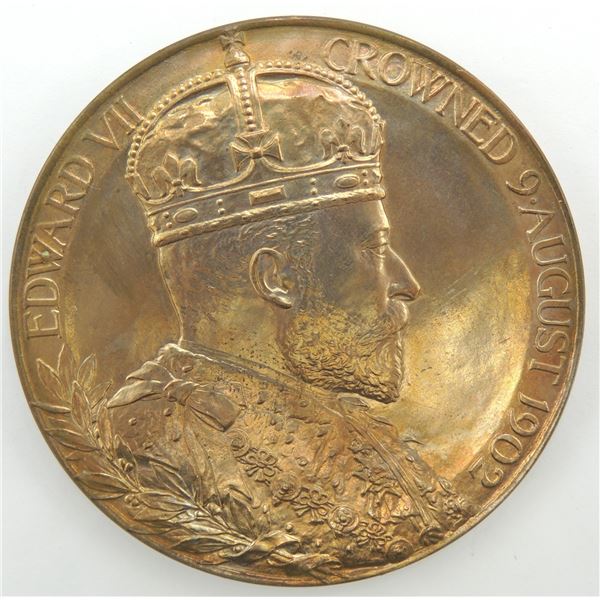 #230 Edward VII 1902 Coronation Medal in Case