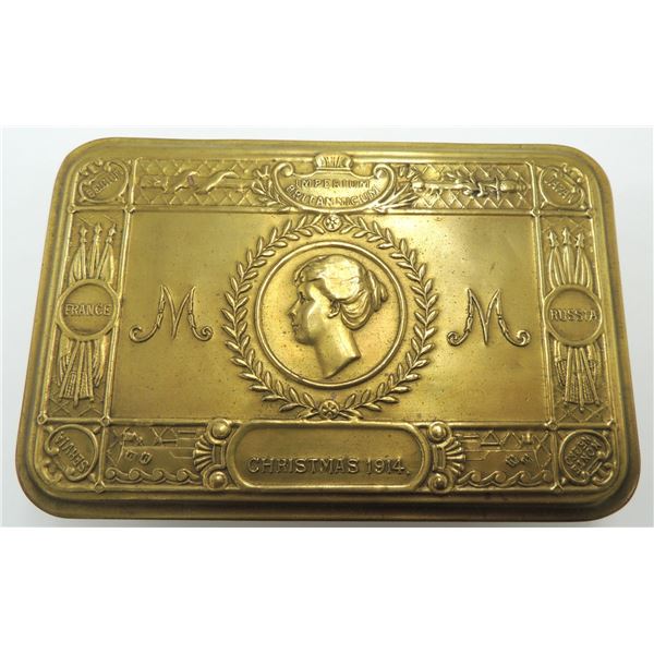 #240 WW1 1914 Princess Mary Christmas gift box tin