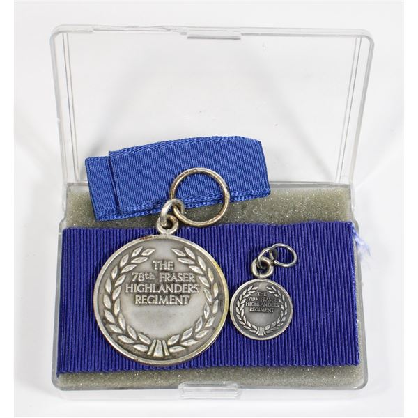 #260 78th Fraser Highalnders Regiment Medal w/