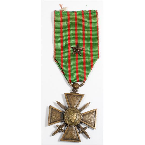 #269 World War One French Croix de Guerre Medal