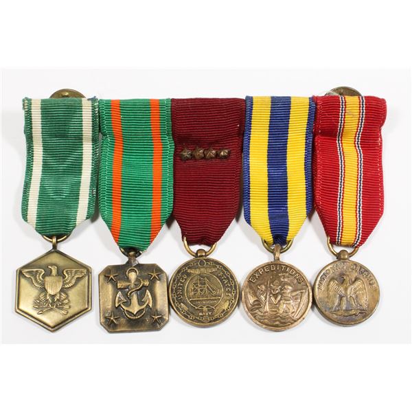 #290 Bar of 5 United States Miniature Medals