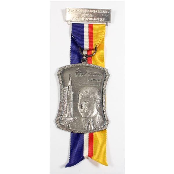#291 1977 German Hiking Medal Wernher von Braun
