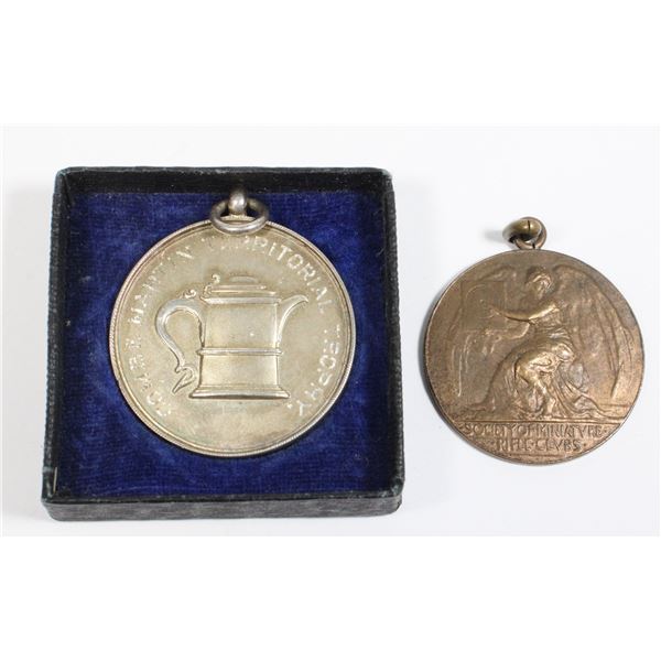 #293 1927 British Territorial Medal Sterling Pair