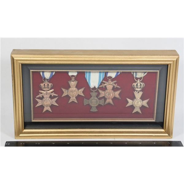 #299 Set of 5 Bavaria Military Merit Cross 1866