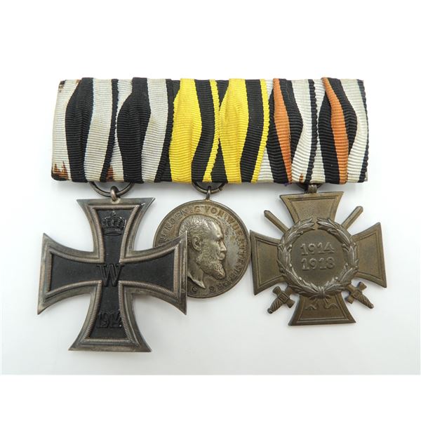 #301 WW1 German Medal Set Iron Cross Wurttemberg