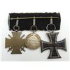 Image 2 : #301 WW1 German Medal Set Iron Cross Wurttemberg