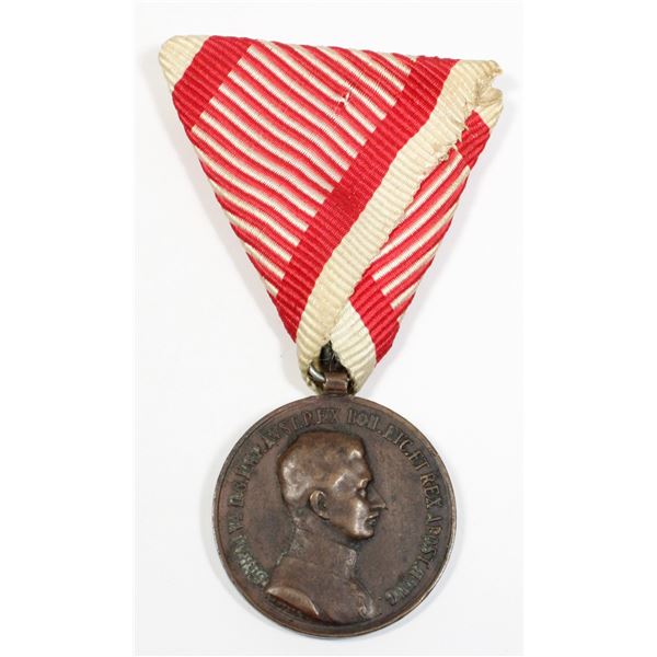 #355  WW1 Austria Bravery Medal Fortitudini Bronze