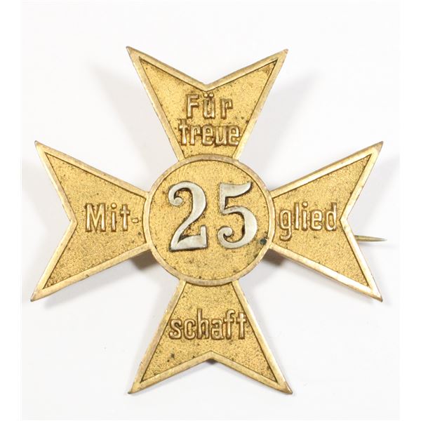 #374 Deutscher Kriegerbund 25 Years Membership