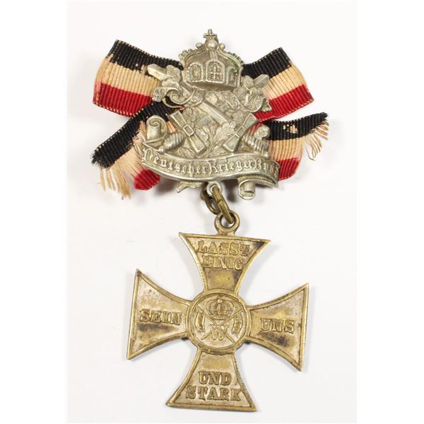 #376 Deutscher Kriegerbund early 1900's Medal