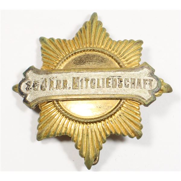 #386 German Veterans Organization 25 Years Badge