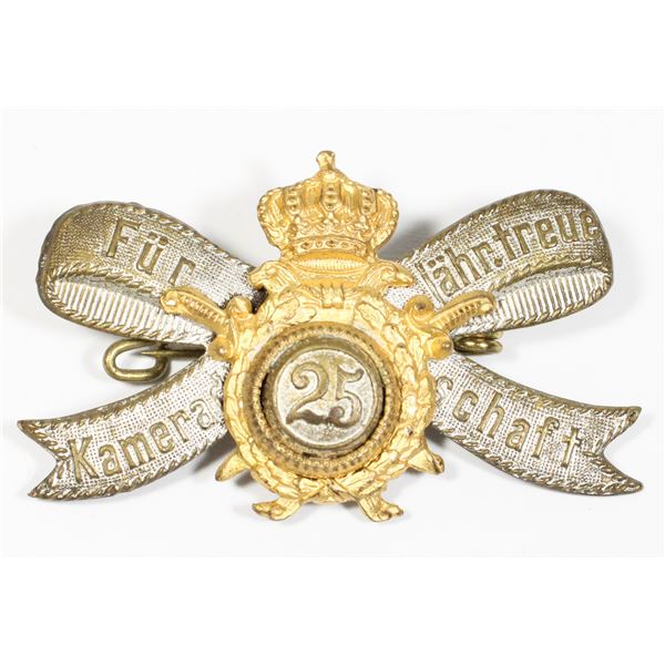 #399 Deutscher Kriegerbund 25 Membership Insignia