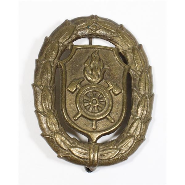 #411 1900's German Firefighter Badge Fire Brigade