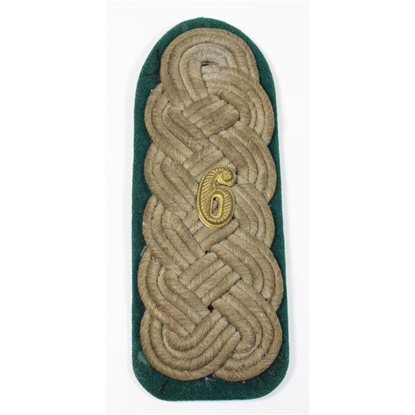 #426 WW1 German Officer Shoulder Board "6"