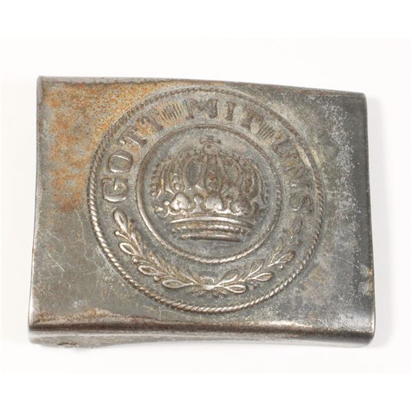 #428 WW1 Imperial German Belt Buckle Gott Mit Uns