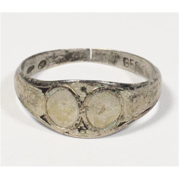 #438 1915-16 Imperial German Patriotic Ring Silver