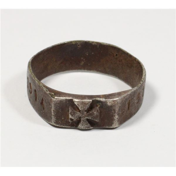 #440 Imperial German 1914 1917 Iron Cross Ring