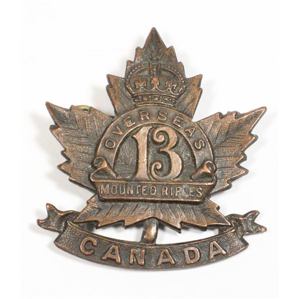 #515 WW1 13th Canadian Mounted Rifles Collar