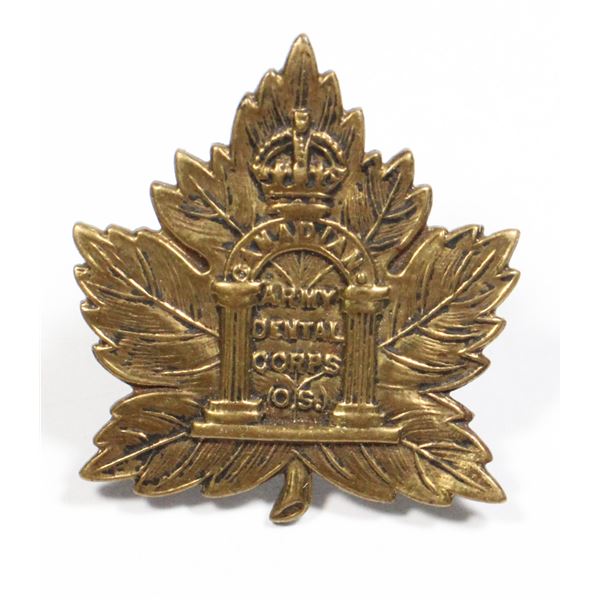 #517 WW1 Canadian Army Dental Corps Collar Badge