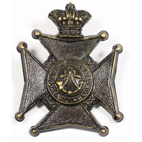 #525 Victorian Kings Royal Rifle Corps Can Badge