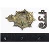 Image 2 : #560 WW1 139th CEF Cap Badge Shoulder Title