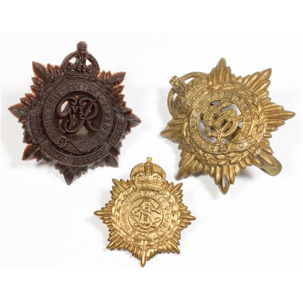 #655 WW2 Royal Army Service Corps Badge Lot
