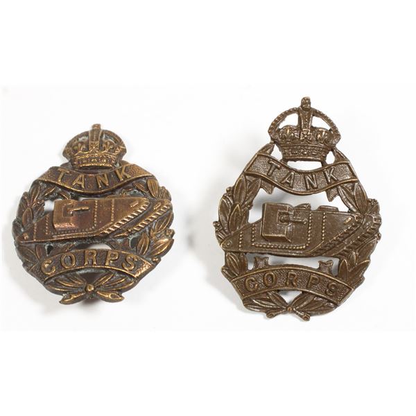 #669 WW2 Royal Armoured Corps Collar Badges