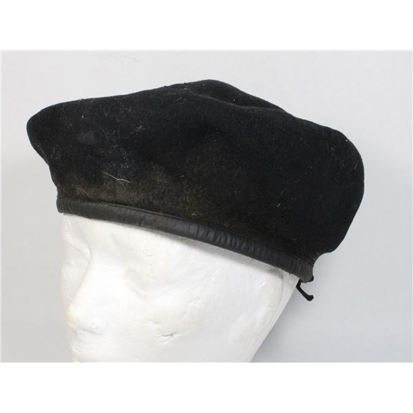 #917 WW2 1944 British Military Beret Black ->